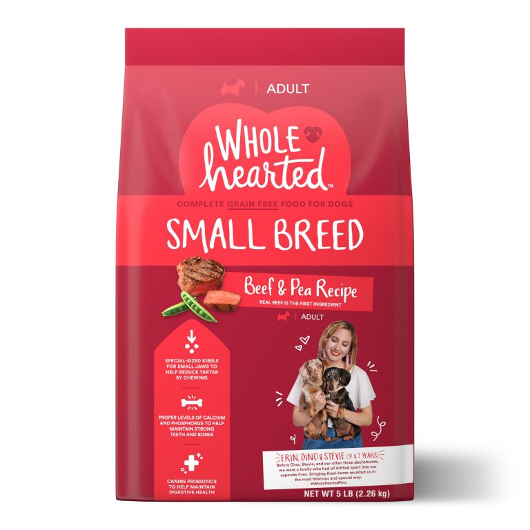 WholeHearted Grain Free Small-Breed Beef and Pea Recipe Adult Dry Dog
