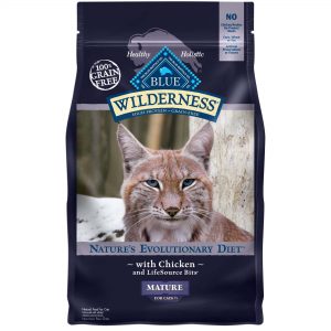 Blue Buffalo Wilderness Natural Mature High Protein Grain-Free Chicken Dry Cat Food