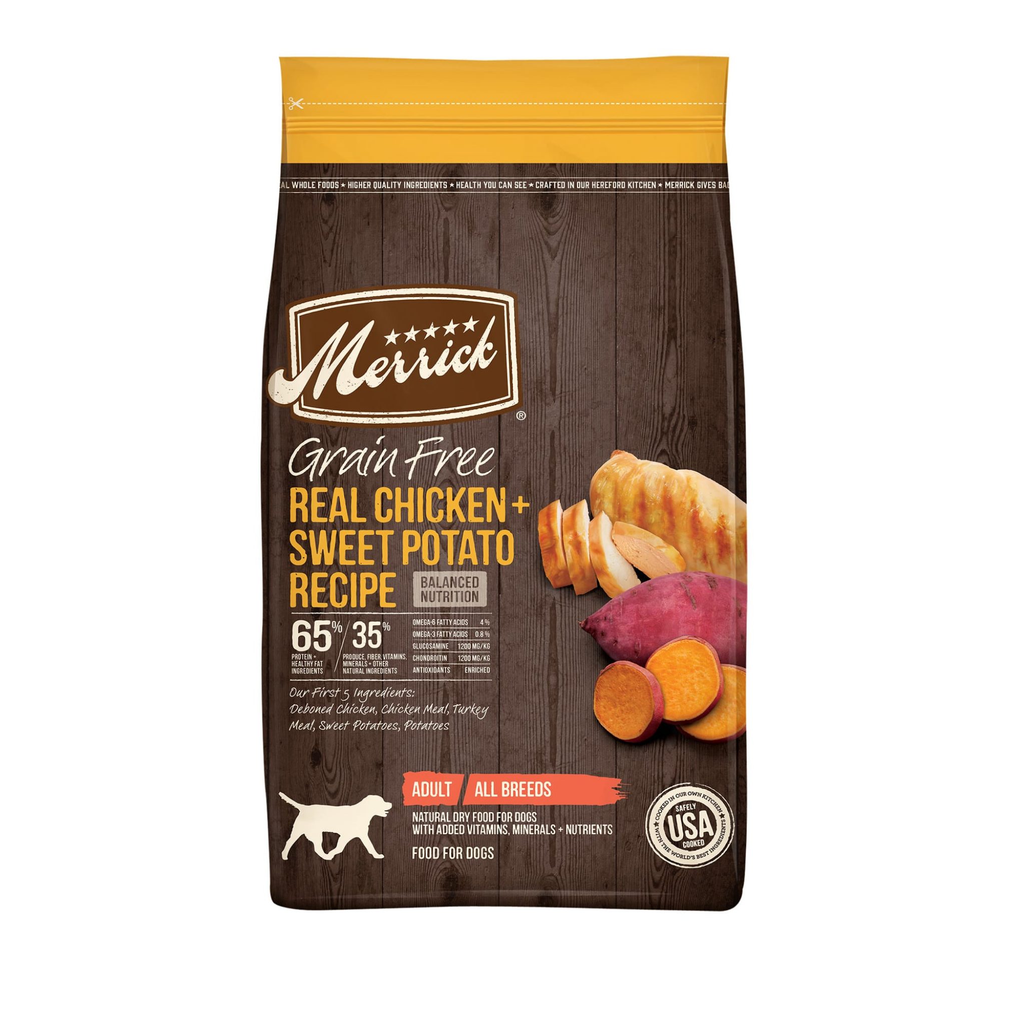 Merrick Grain Free Real Chicken & Sweet Potato Recipe Dry Dog Food, 22 lbs. - Pet Food Ratings