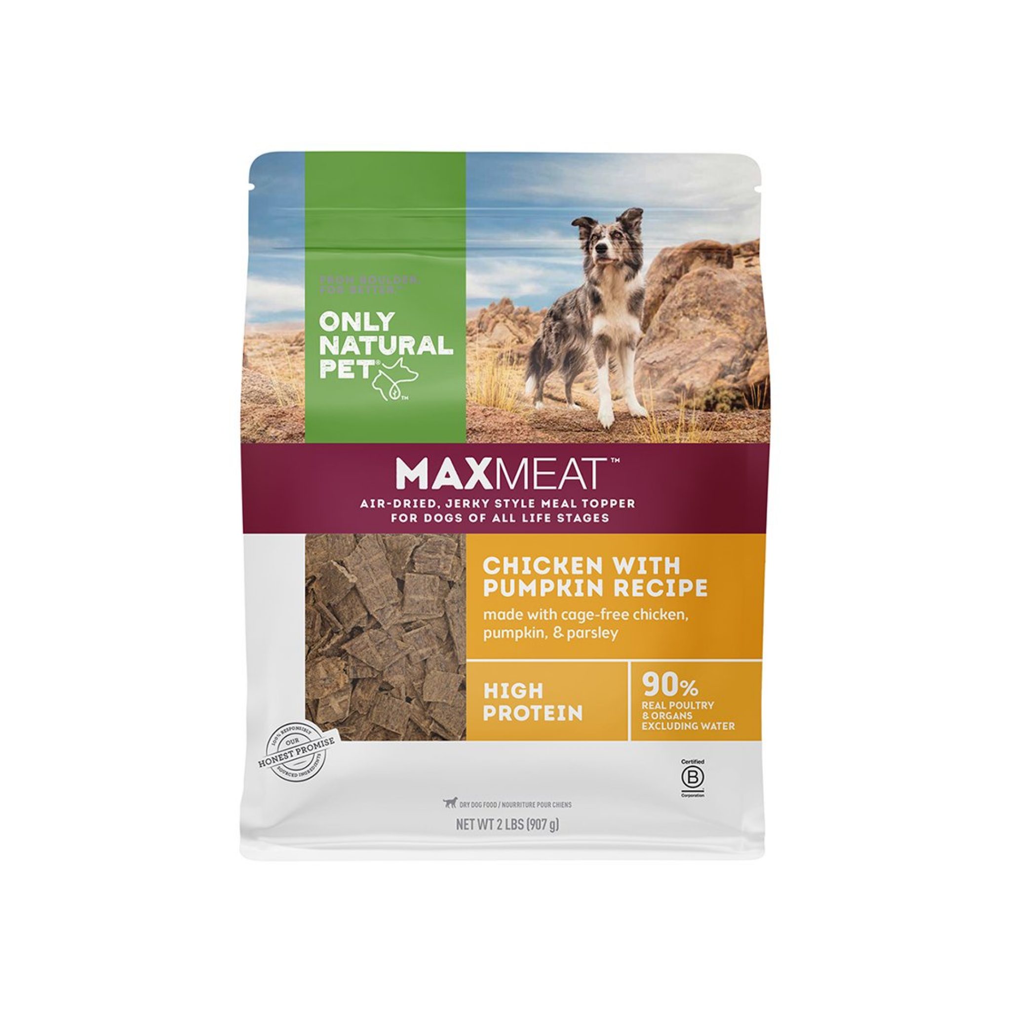 Only Natural Pet MaxMeat Chicken with Pumpkin Recipe Air-Dried Dog Food